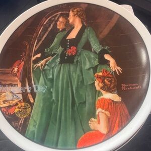 Knowles Collector's Plate with Red and Black Accents